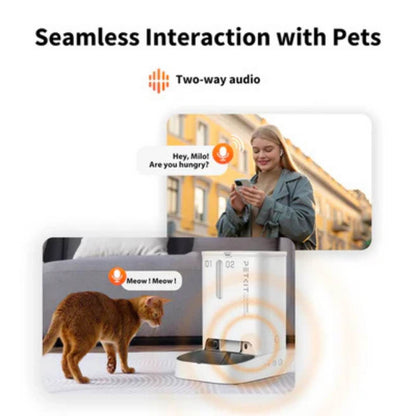 Automatic Pet Feeder with Camera | App Control & Auto Feeding