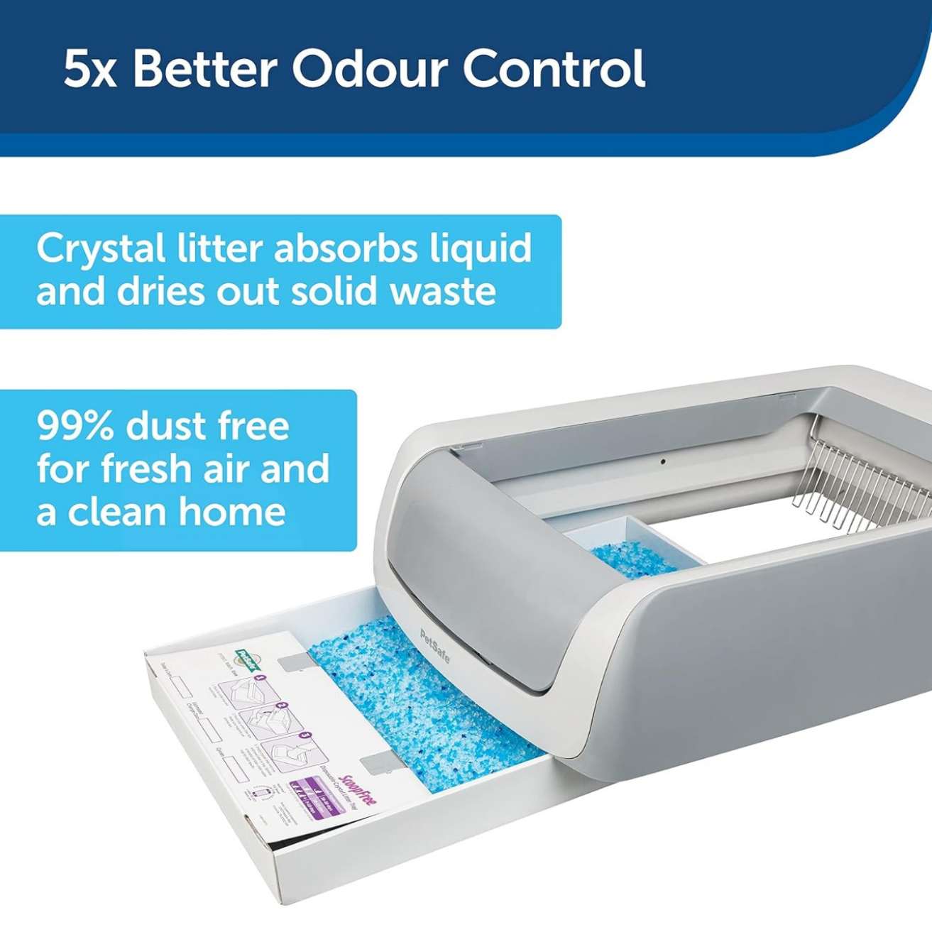 ScoopFree Crystal Pro Legacy Automatic Litter Box with Health Counter