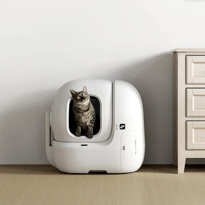 Purabot Max Pro Automatic Self-Cleaning Cat Litter Box (White)