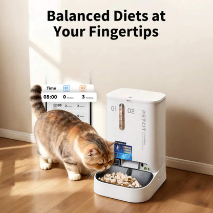 Dual Hopper Automatic Pet Feeder With Camera | App Control Food Dispenser