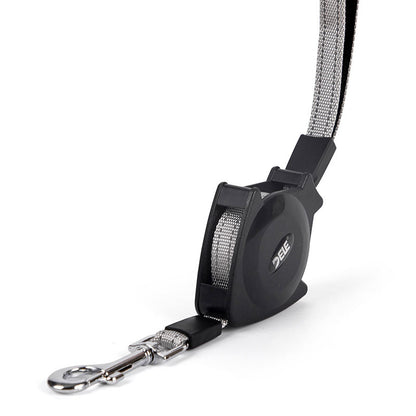 6ft Auto Retractable Leash in Black and Grey – For Small to Large Dogs