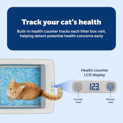 ScoopFree Crystal Pro Legacy Automatic Litter Box with Health Counter