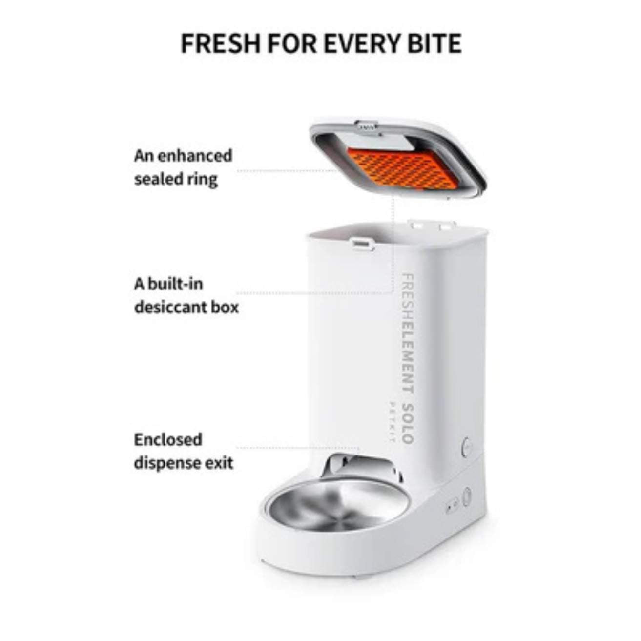 Fresh Element Solo Pet Food Dispenser | Automatic Feeder For Pets