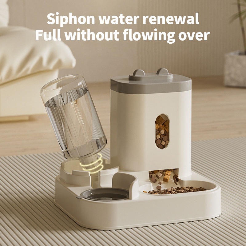 2-in-1 Automatic Pet Feeder and Water Dispenser – Easy to Clean Food and Water Bowl for Cats and Dogs Universal Pet Supplies for Multi-Pet Homes