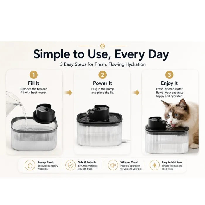 BPA-free pet water dispenser