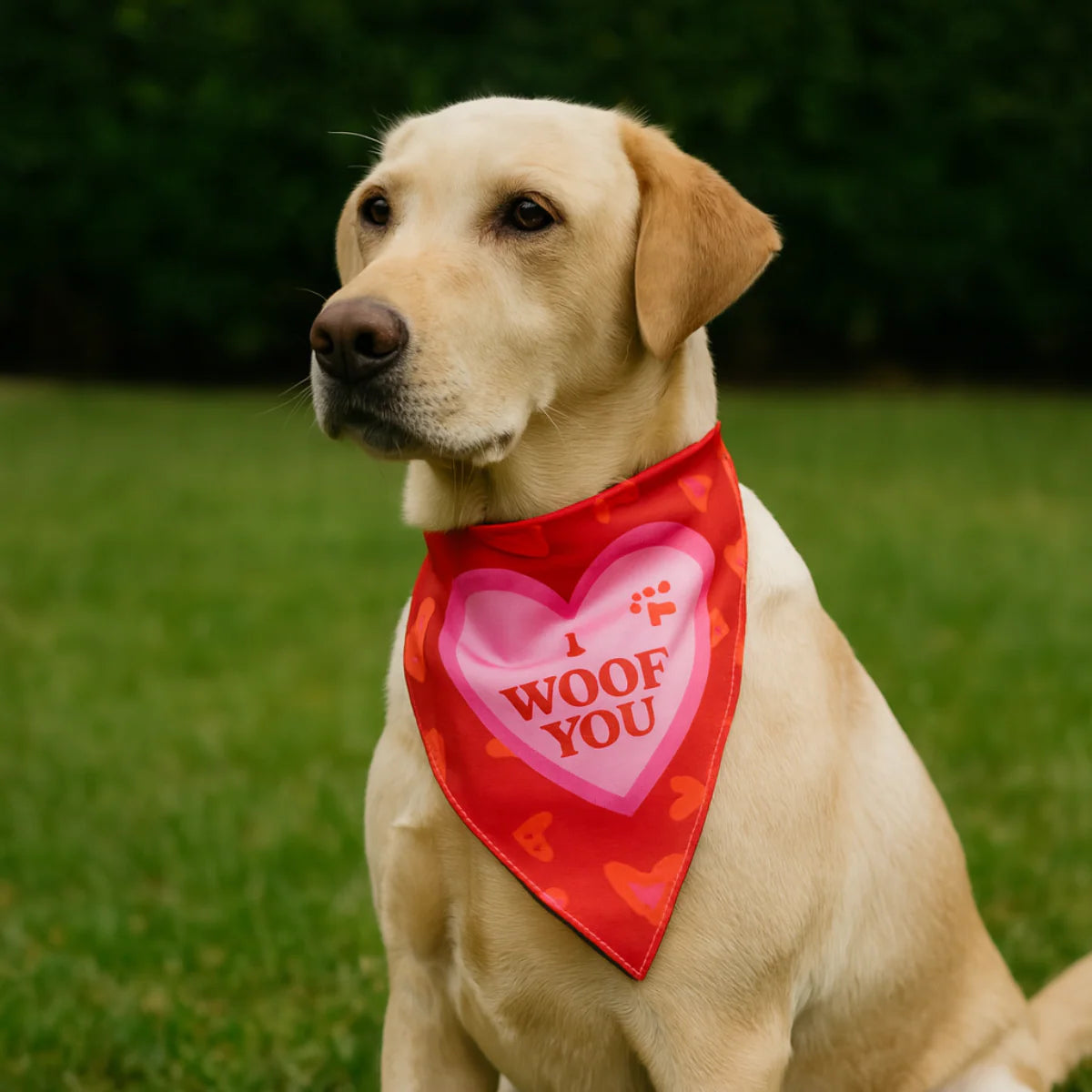 Bandana for Dogs and Cats I Woof You