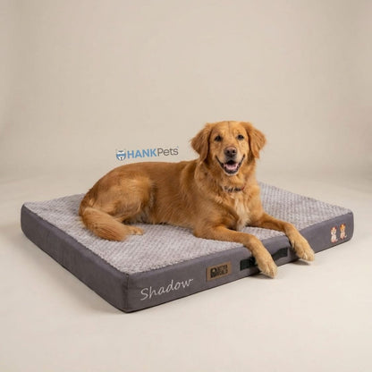 Memory Foam Orthopedic Dog Bed | Durable & Comfortable (Grey)