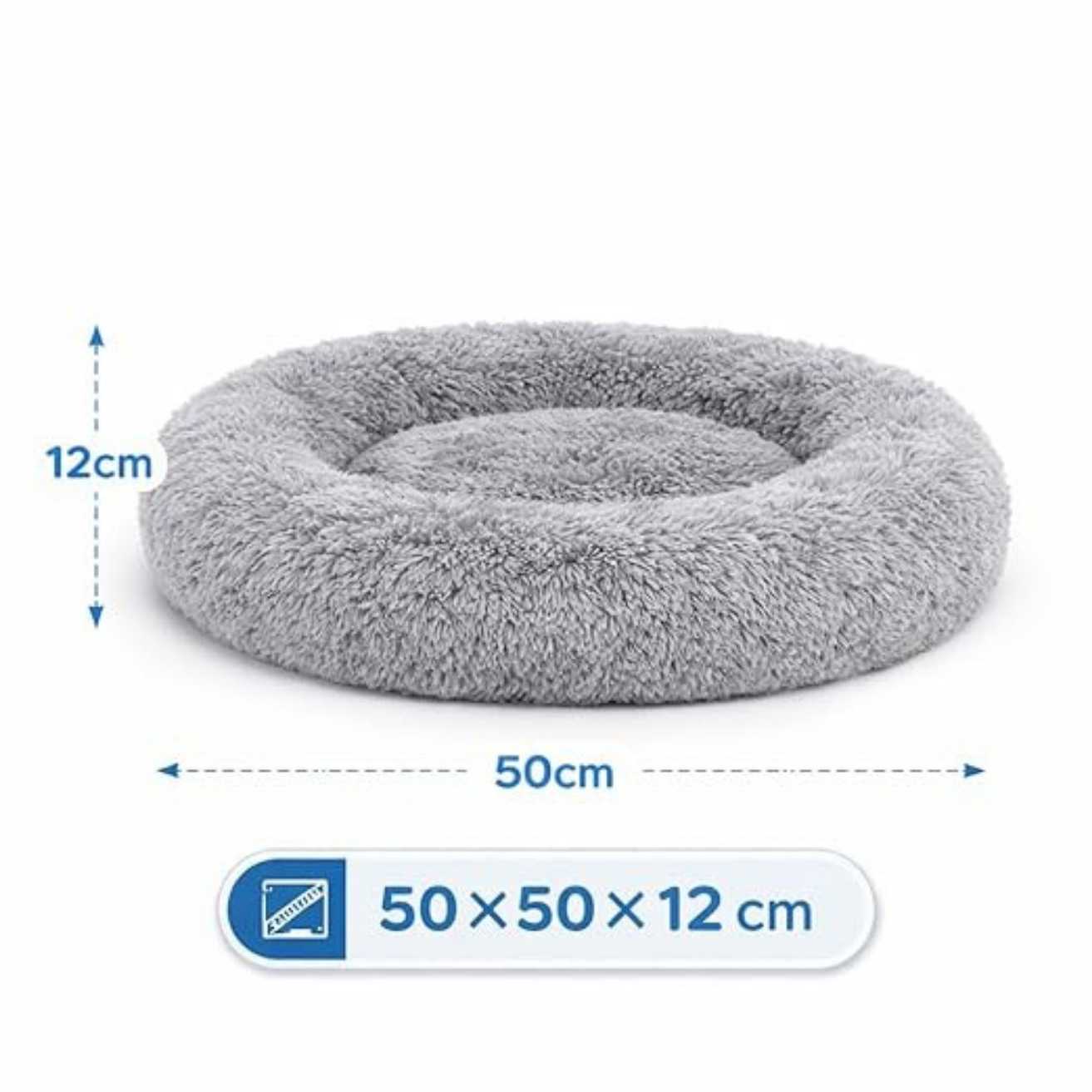 Donut Pet Bed for Cats & Dogs – Soft, Washable & Reversible