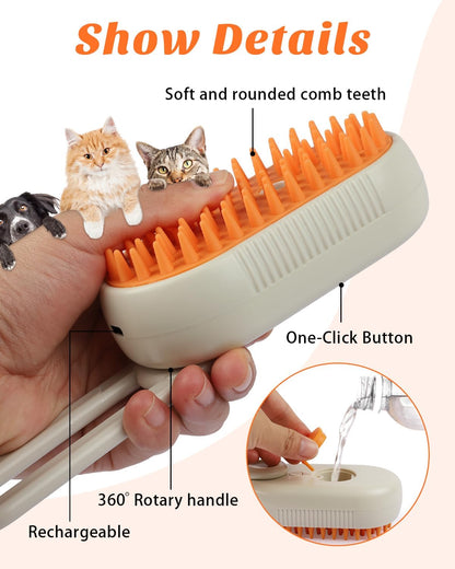 Pet Steam Brush | Steam Grooming & Hair Removal for Pets