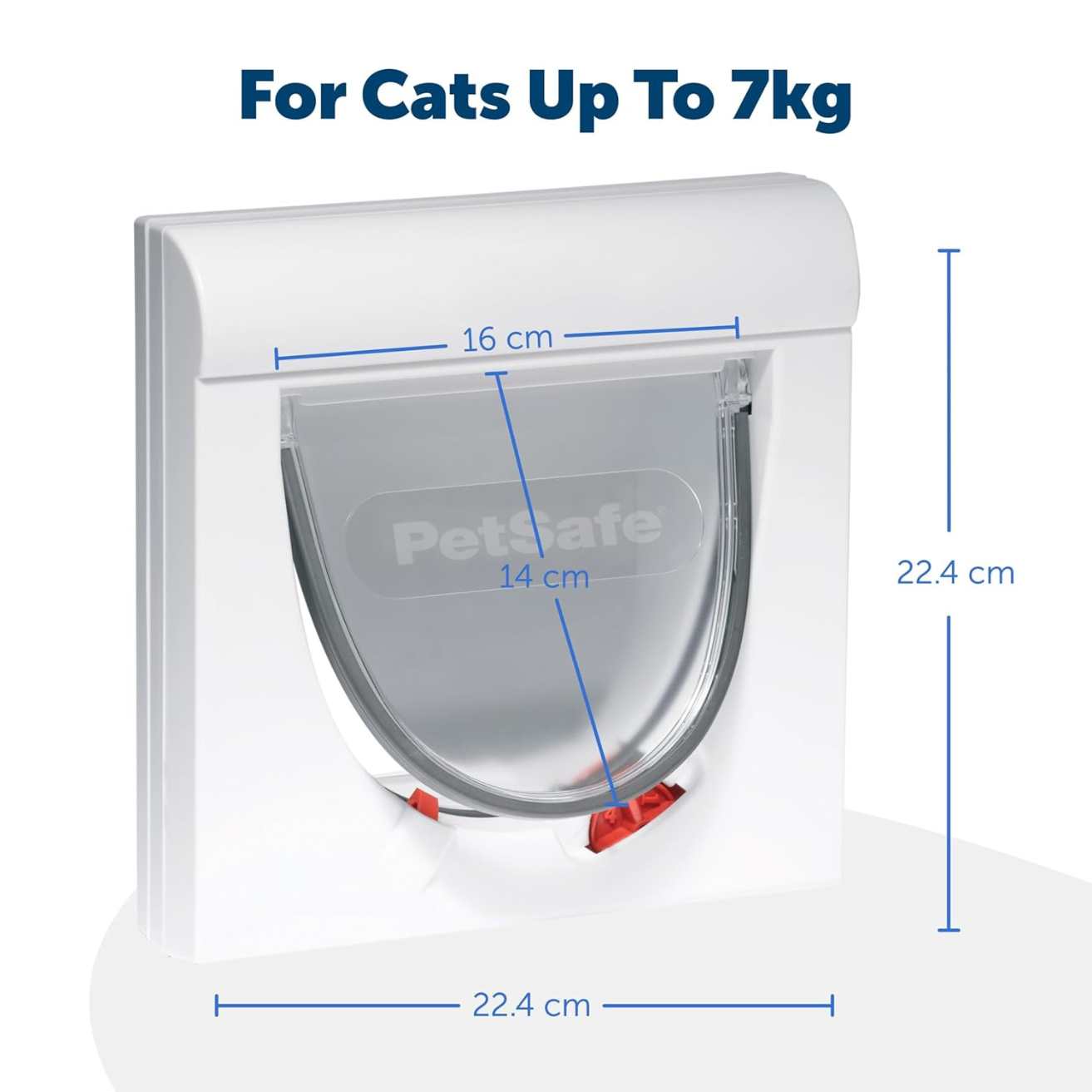 Magnetic 4 Way Locking Pet Flap Door | Lockable Cat & Small Dog Door