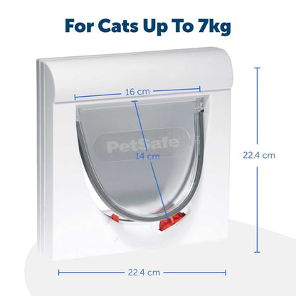 Magnetic 4 Way Locking Pet Flap Door | Lockable Cat & Small Dog Door