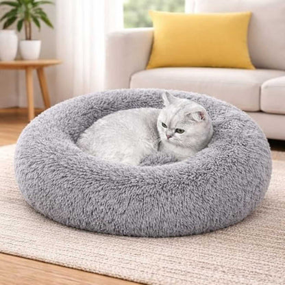 Donut Pet Bed for Cats & Dogs – Soft, Washable & Reversible