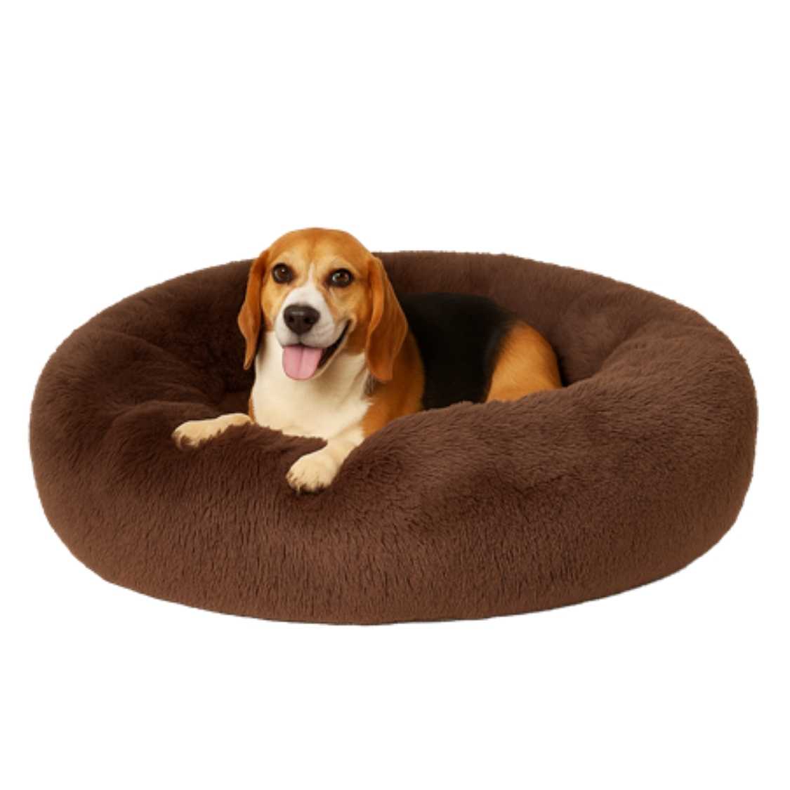 Dog & Cat Rounded Donut Bed | 2 in 1 Reversible Soft & Cozy Pet Bed
