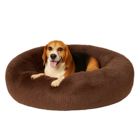 Dog & Cat Rounded Donut Bed | 2 in 1 Reversible Soft & Cozy Pet Bed
