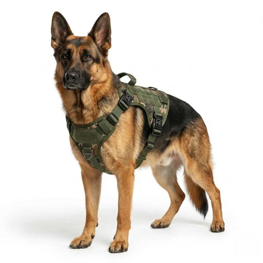 No Pull Tactical Dog Harness | Heavy Duty Harness For Large Dogs