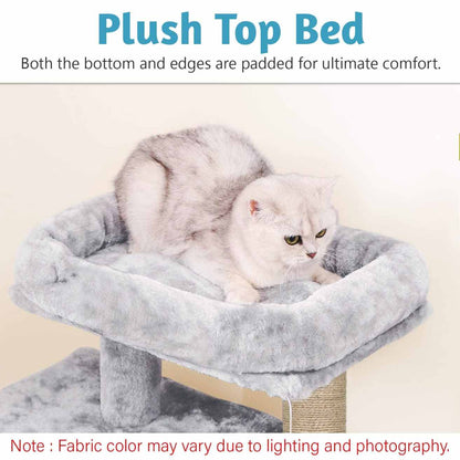 Condo Activity Kitten Cat Tree with Dangling Ball & Scratching Post | 28 Inch