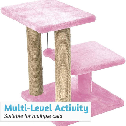 Cat Tree with Multiple Levels and Scratching Posts