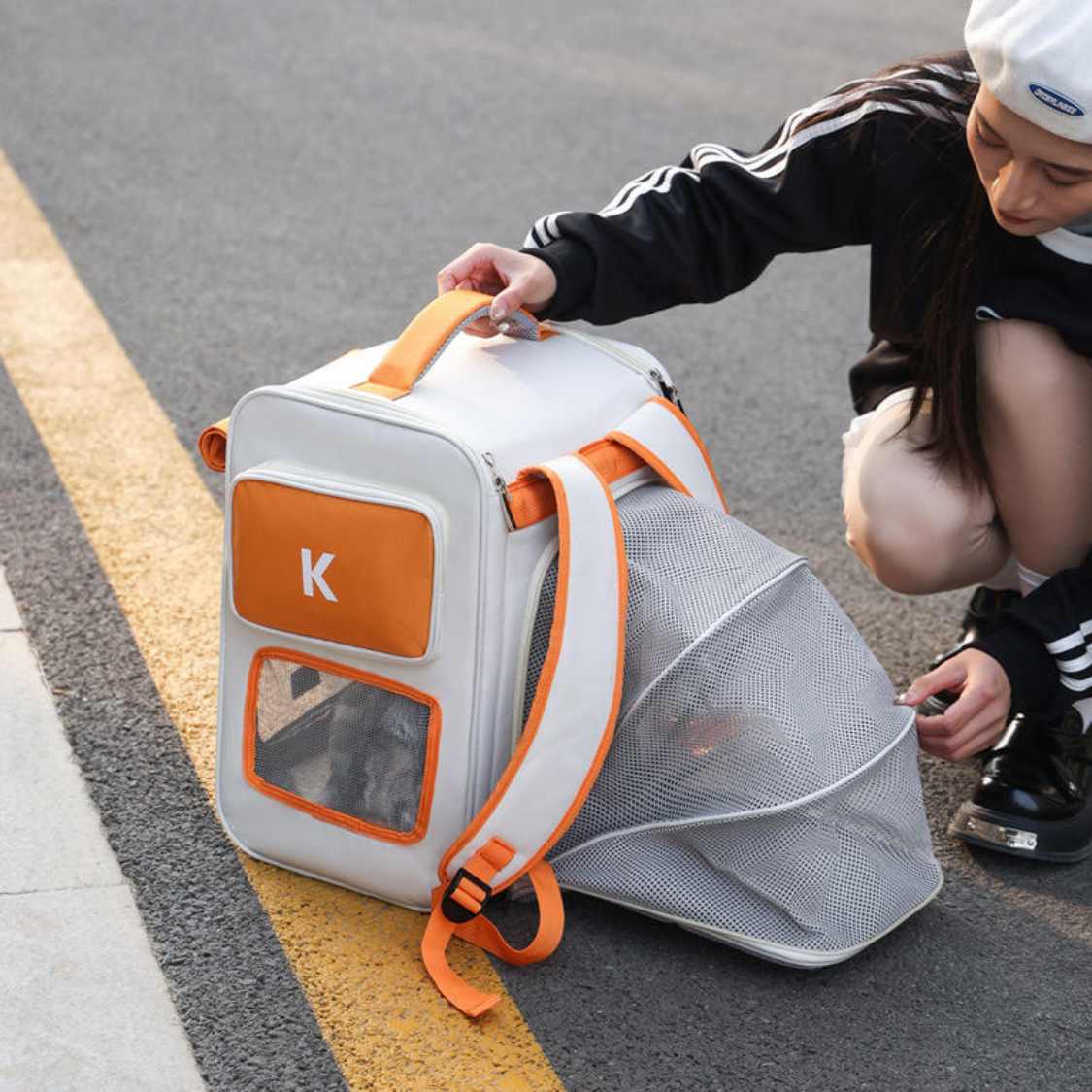 Expandable Pet Carrier Backpack for Cats & Small Dogs