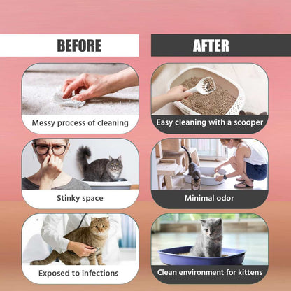 Cat Cleaning Tool | Ergonomic Litter Scoop Durable 3-Pack