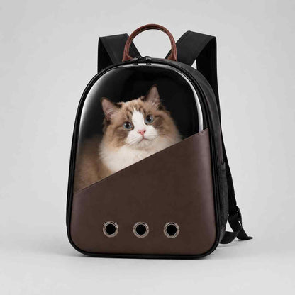 Pet Carrier Backpack With Transparent Window For Cats & Small Dogs