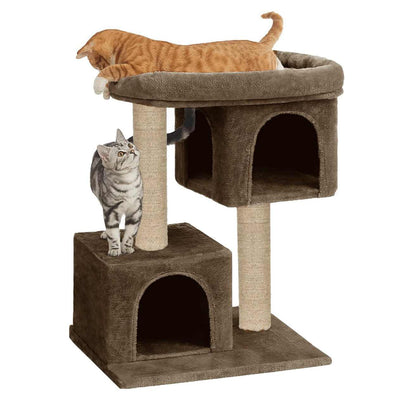 Condo Cat Kitten Activity Tree with Plush Bed & Jute Scratching Post | 26 Inch