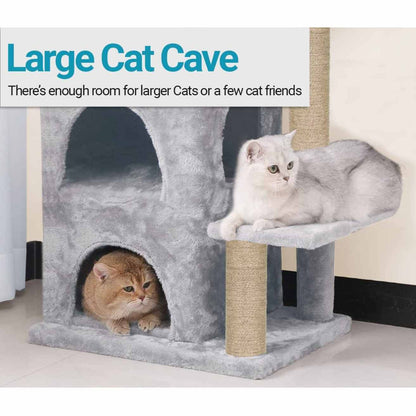 Condo Activity Kitten Cat Tree with Dangling Ball & Scratching Post | 28 Inch