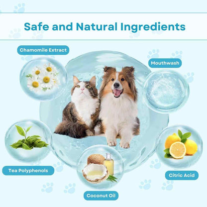 Pet Teeth Cleaning Finger Wipes for Dogs & Cats (50 Pcs)