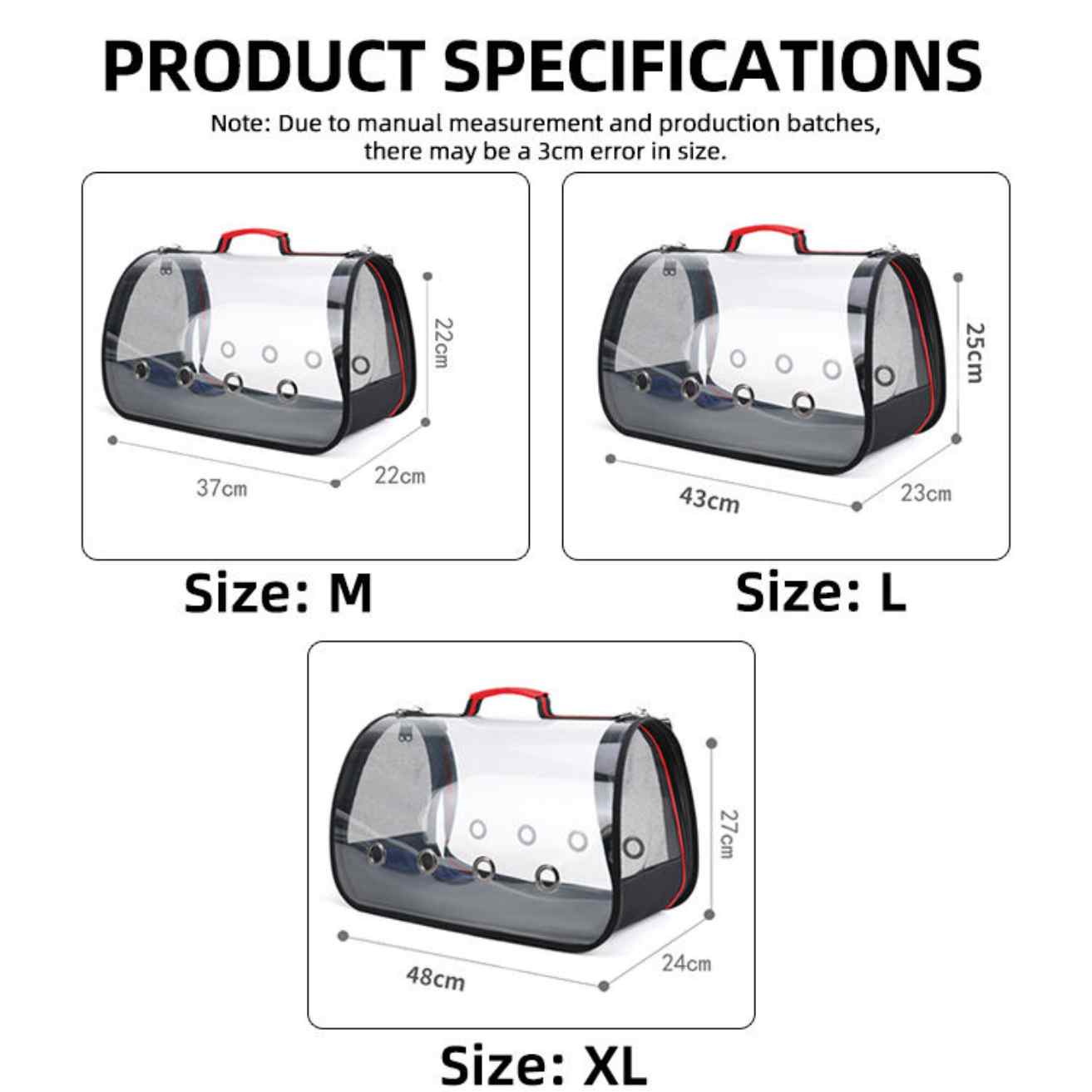 Transparent  Pet Backpack | Space Capsule Carrier 10kg