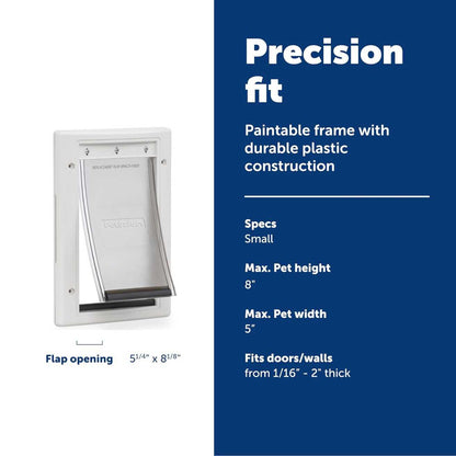 Plastic Pet Door with Soft Tinted Flap | Easy Install Cat & Dog Flap