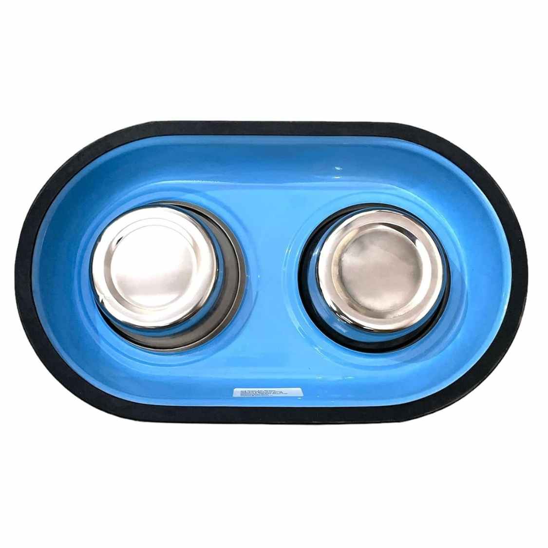 Stainless Steel Double Diner Dog & Cat Bowls with Anti Slip Base