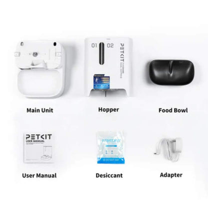 Dual Hopper Automatic Pet Feeder With Camera | App Control Food Dispenser