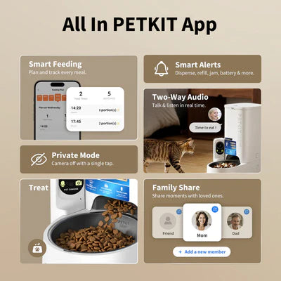 Automatic Pet Feeder With AI Camera | App Control Pet Food Dispenser