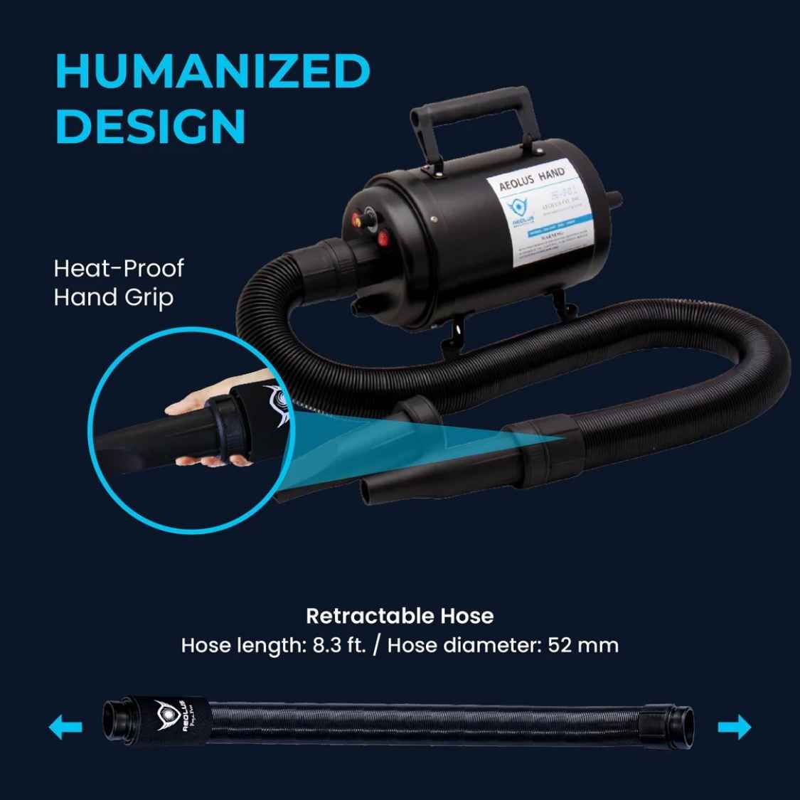 Cyclone Pet Dryer with Heater | Professional Grooming Dryer For Dogs & Cats