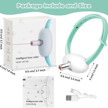 Cat Collar Laser Toy | Interactive Hands Free Cat Toy For Cats