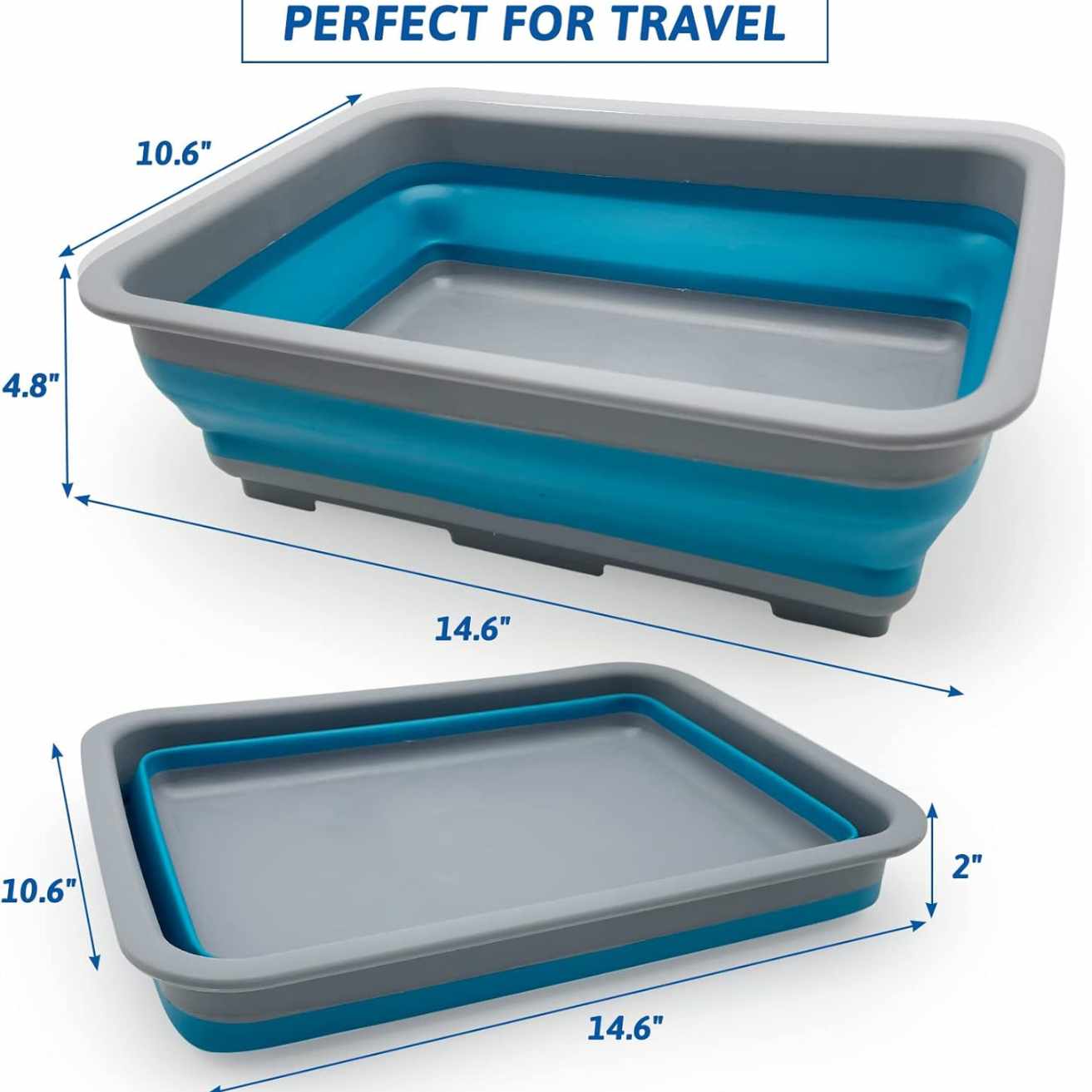 Foldable Cat Litter Box for Travel & Home Use
