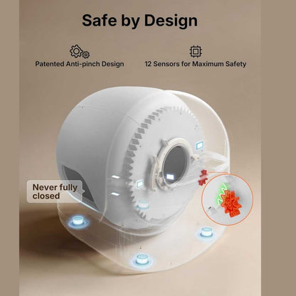 Automatic Cat Litter Box with AI Camera & Wide Angle Lens