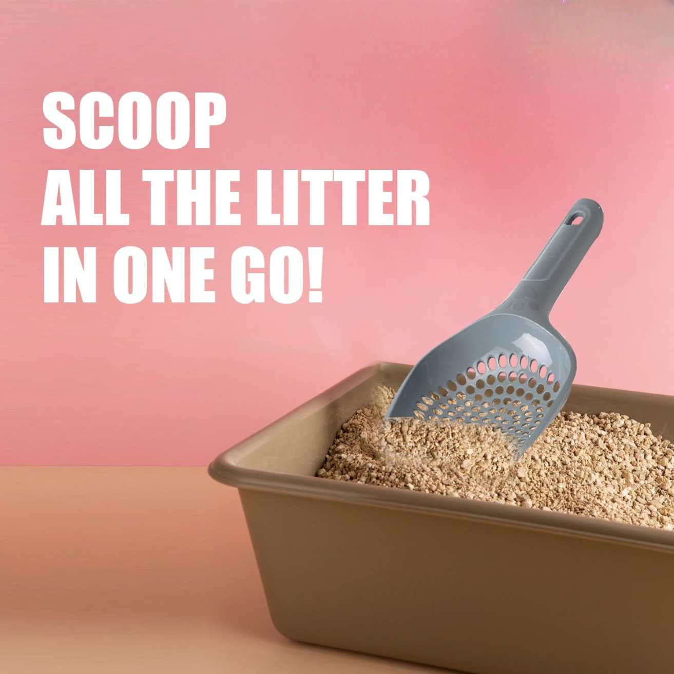 Cat Cleaning Tool | Ergonomic Litter Scoop Durable 3-Pack