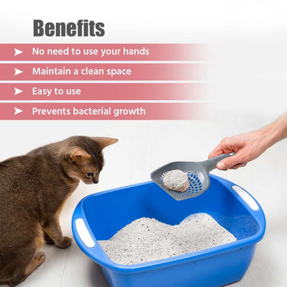 Cat Cleaning Tool | Ergonomic Litter Scoop Durable 3-Pack