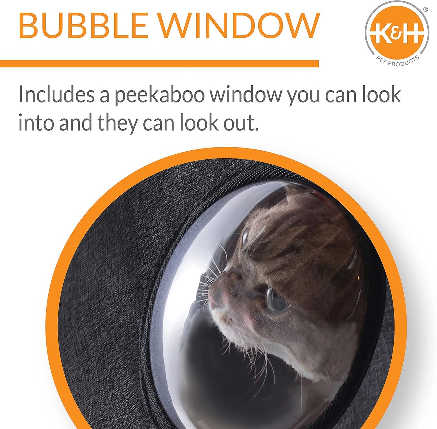 Hooded Cat Window Perch – Universal Mount Kitty Sill 14"x24" Gray