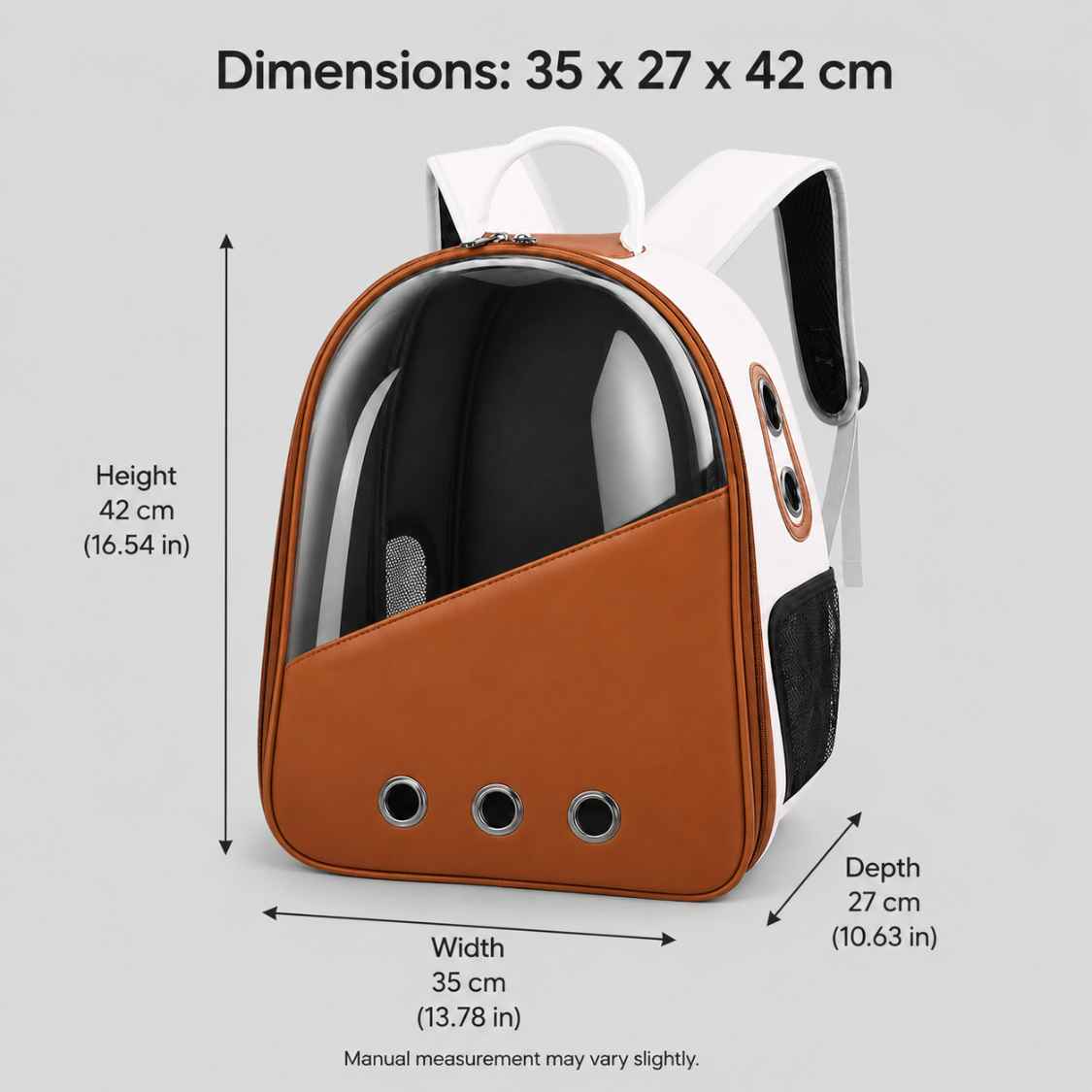 Stylish Cat Carrier Backpack Bag For Cats & Small Dogs