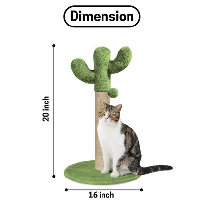 Cactus Cat Scratching Post Tower (20x16 in)