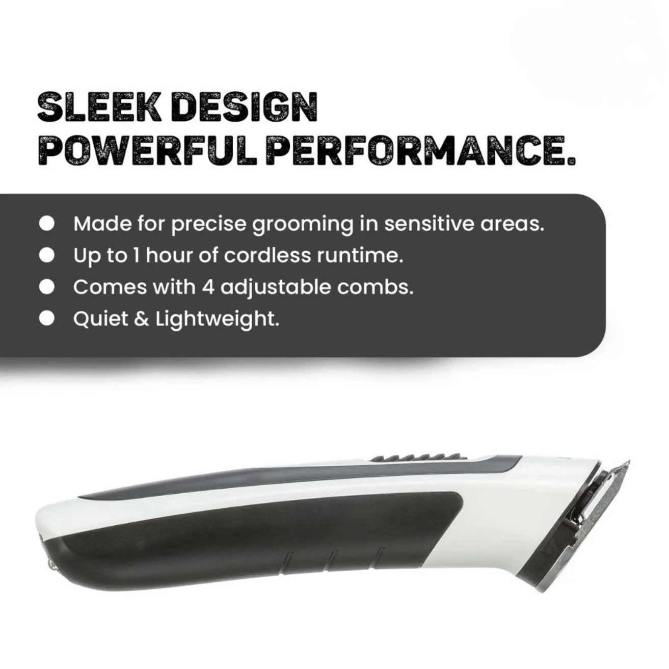 Trixie TR500 Slim Cordless Clipper for Dogs & Cats | Low Noise Pet Grooming Trimmer