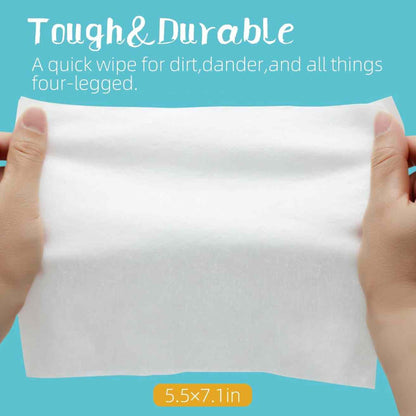 Antibacterial Pet Wet Wipes for Dogs & Cats (80 Pcs)