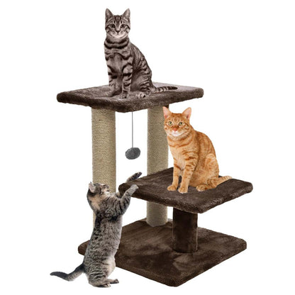 Cat Tree with Multiple Levels and Scratching Posts