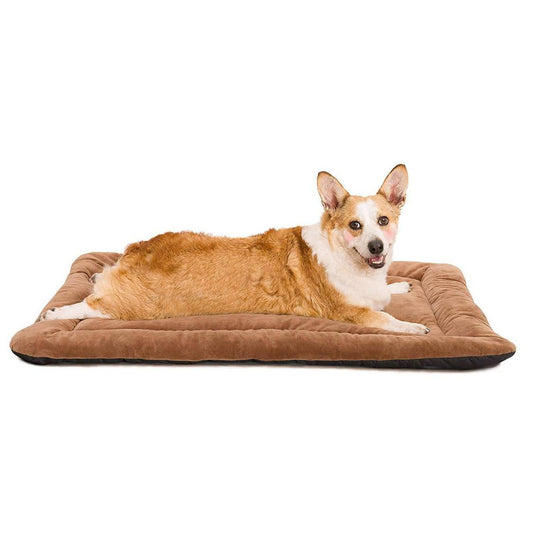 Pet Matt With Anti-Skid Bottom & Machine Washable (Brown)