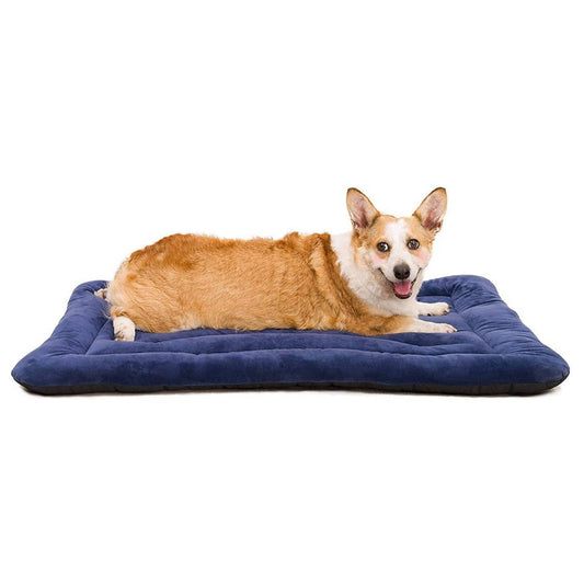 Pet Matt With Anti-Skid Bottom & Machine Washable (Blue)