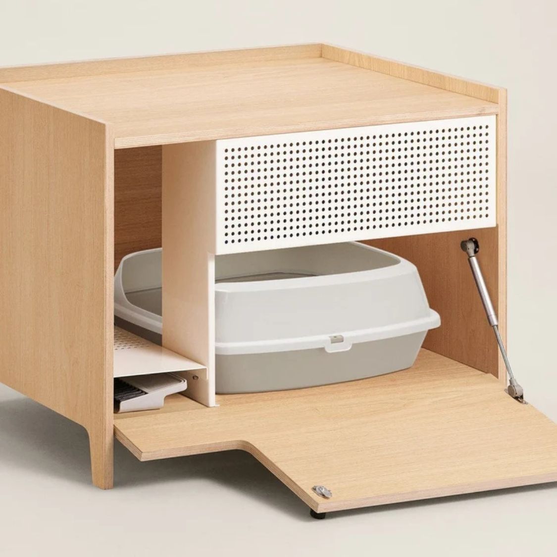 Cat Litter Box Furniture | Hidden Litter Box Cabinet for Indoor Cats