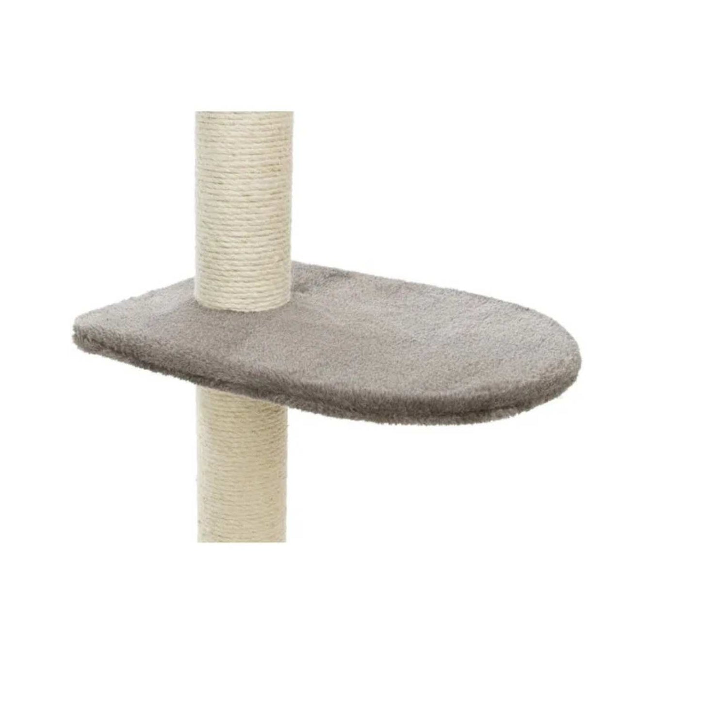 Altea Scratching Wave on Post with Paw Print for Cats (White/Grey)