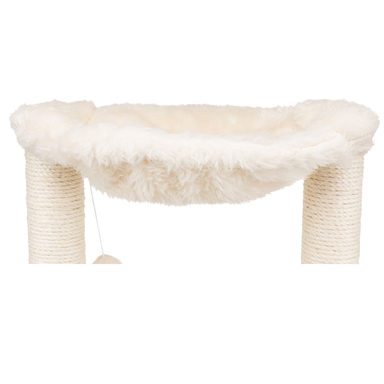 Compact cream cat tree for kittens