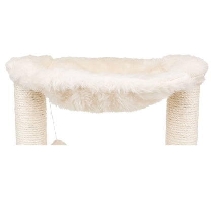 Compact cream cat tree for kittens